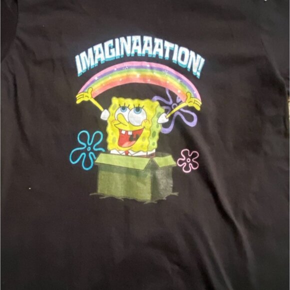 Nickelodeon SpongeBob SquarePants Short Sleeve Youth T-Shirt-Black-M-NWT - Picture 2 of 5